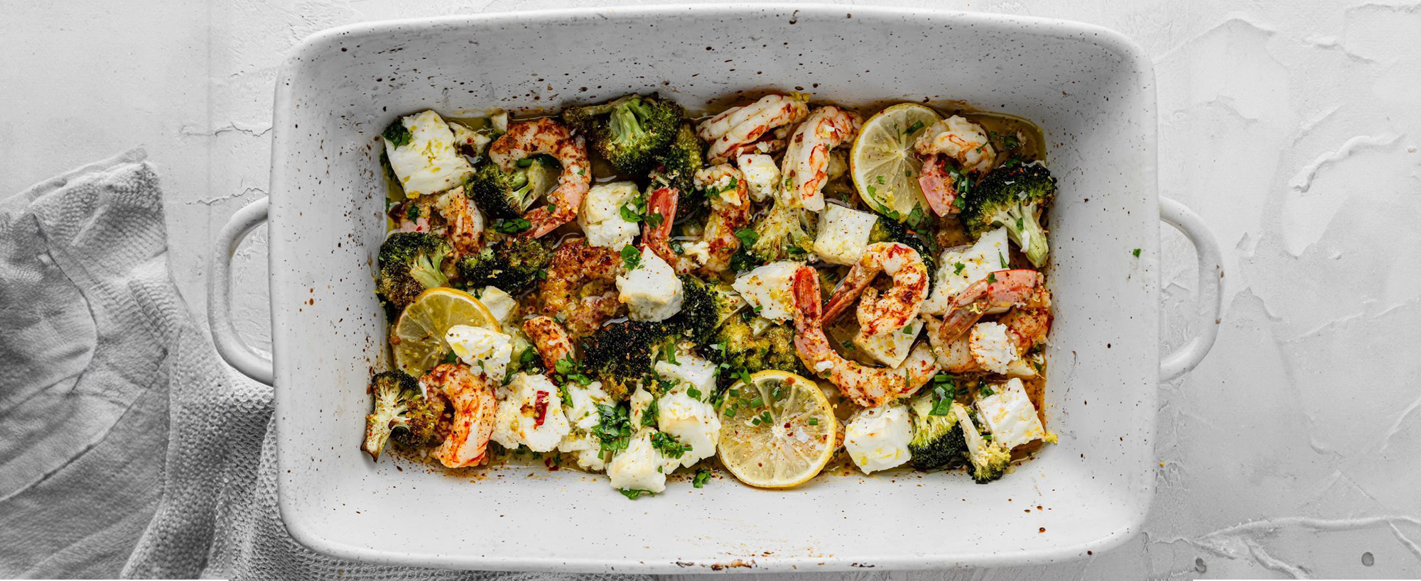 Baken Lemon Feta Prawns image recipe