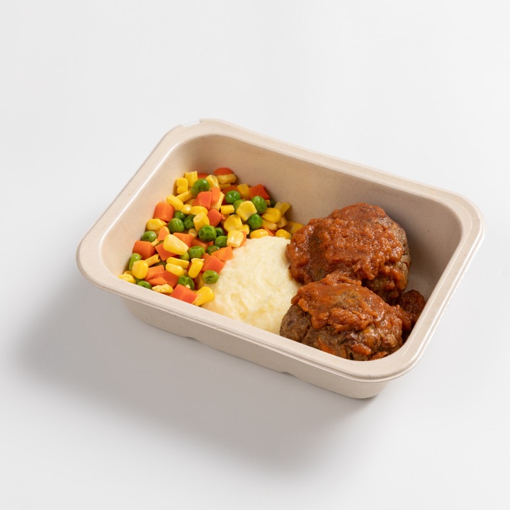 Beef Rissoles, in its tray