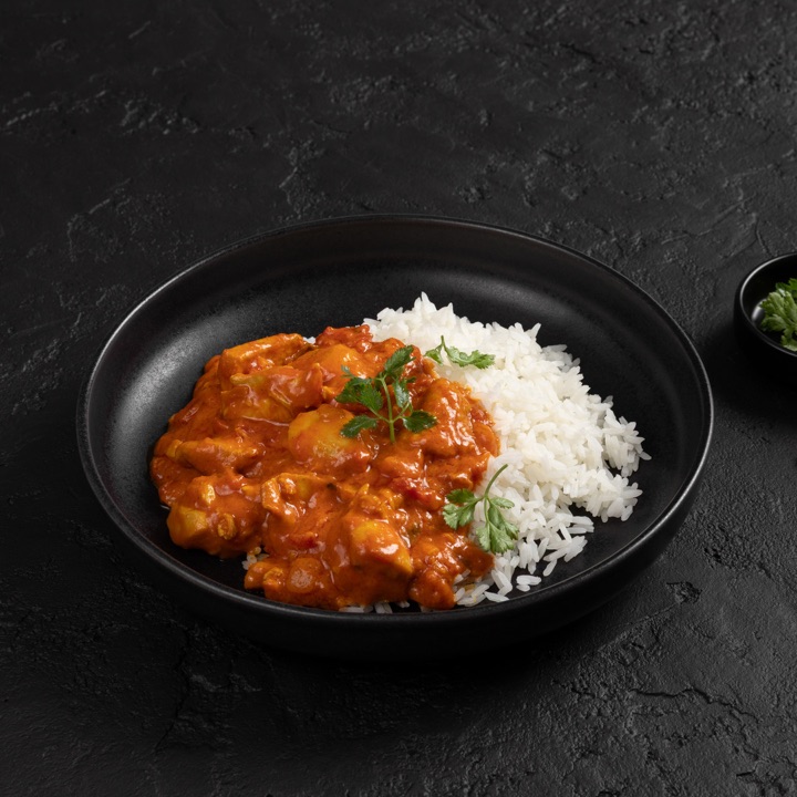 Butter Chicken Curry, plated