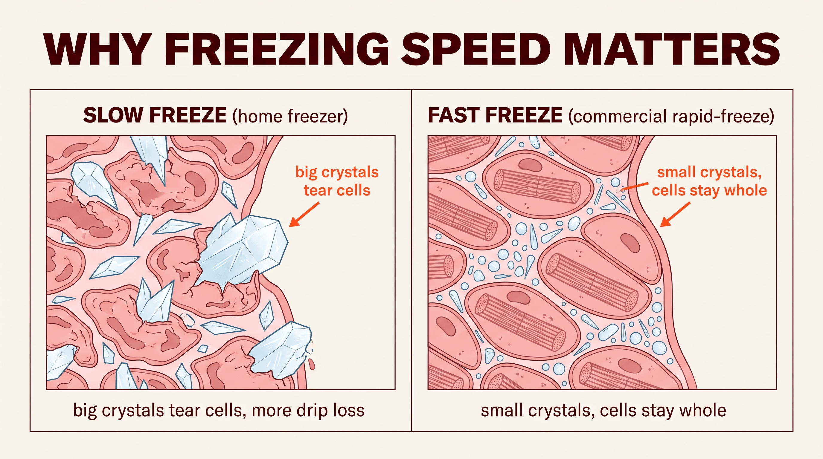 Why freezing speed matters