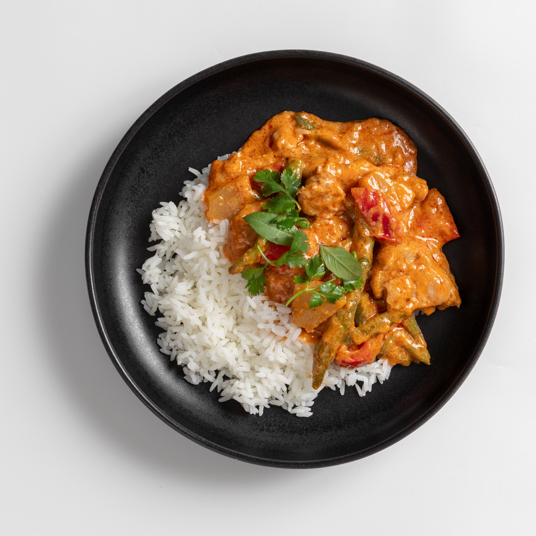 Thai Red Chicken Curry with Jasmine Rice