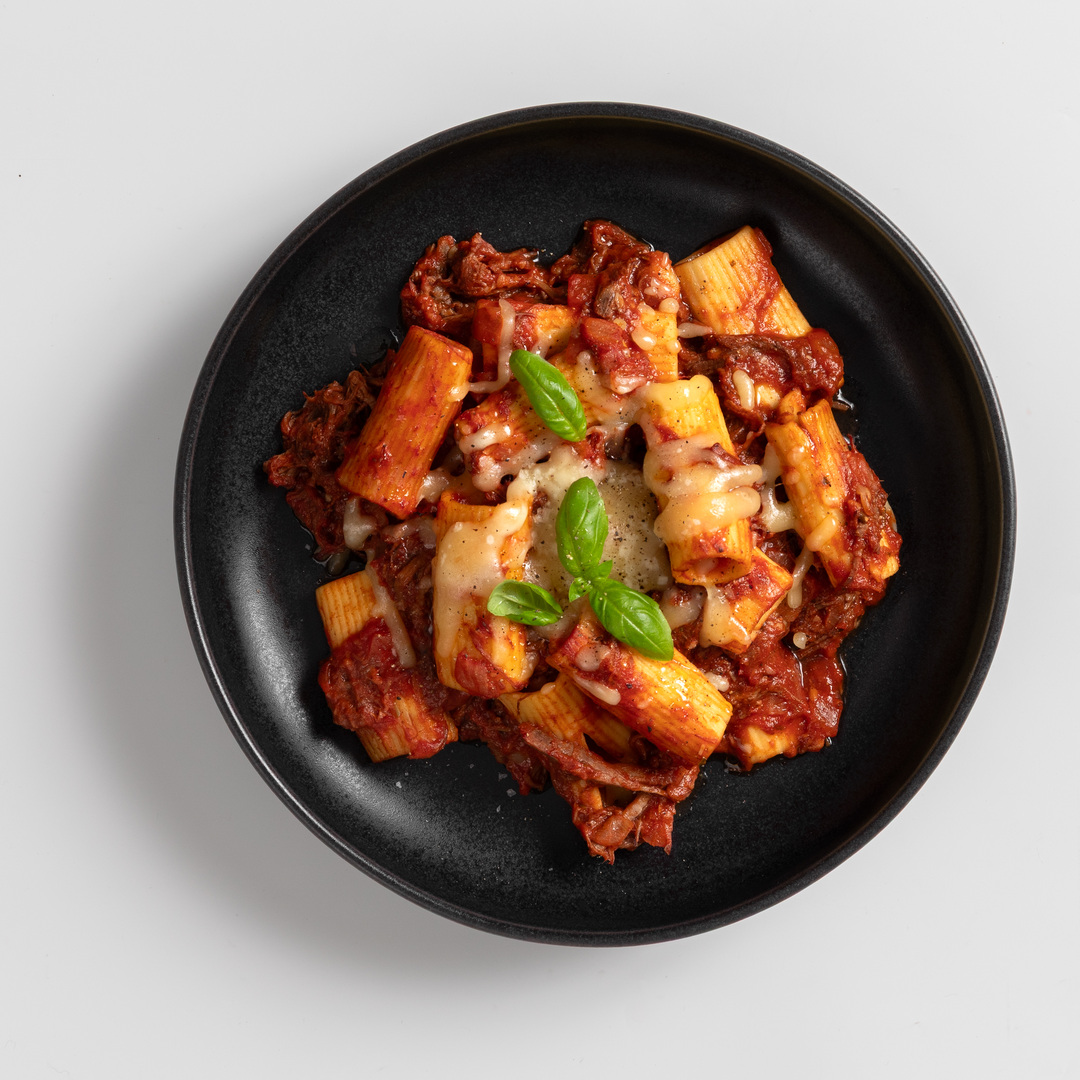 Beef Ragu with Rigatoni Pasta