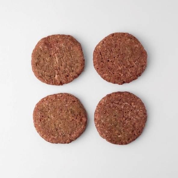 Naked Lamb Burger Patties - 100% Pure Lamb (4 Patties, ~580g)