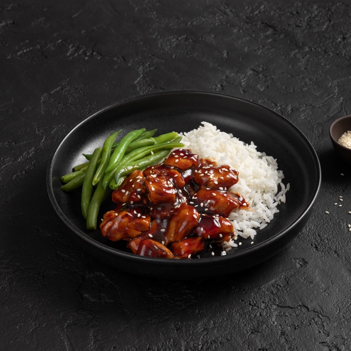 Teriyaki Chicken, plated