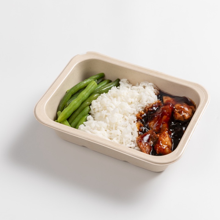 Teriyaki Chicken, in its tray
